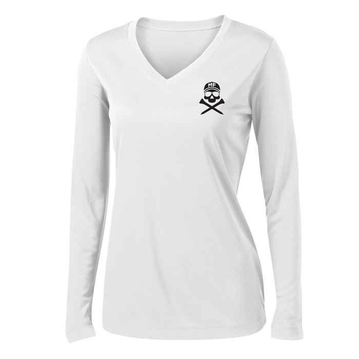 Ladies Long Sleeve PosiCharge Competitor V-Neck Tee