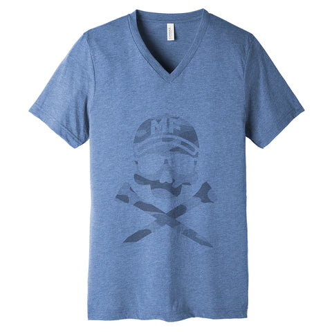 MF TRIBLEND SHORT SLEEVE TEE VNECK