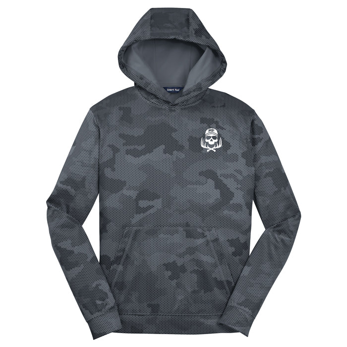 Youth Sport-Wick CamoHex Fleece Hooded Pullover